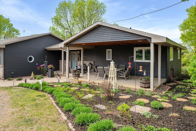 15777 Grover Ave NW, Clearwater Twp, MN 55320 - rear view of house featuring a patio