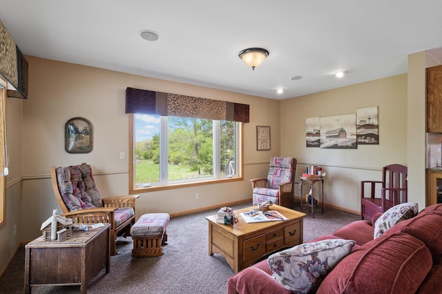 15777 Grover Ave NW, Clearwater Twp, MN 55320 - carpeted living area with baseboards