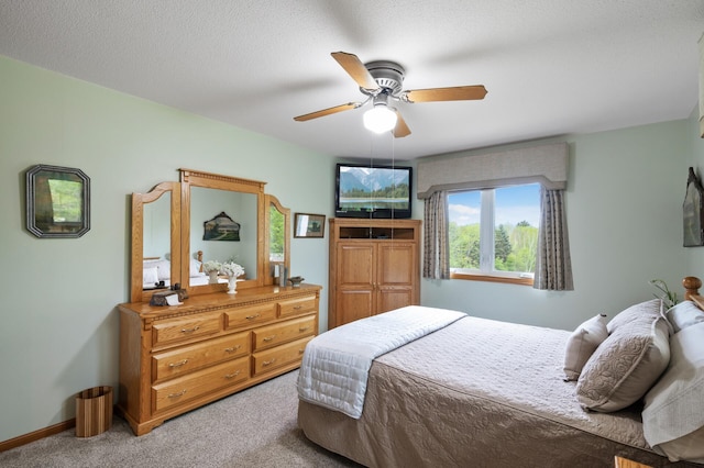 15777 Grover Ave NW, Clearwater Twp, MN 55320 - bedroom with light carpet, a ceiling fan, and baseboards