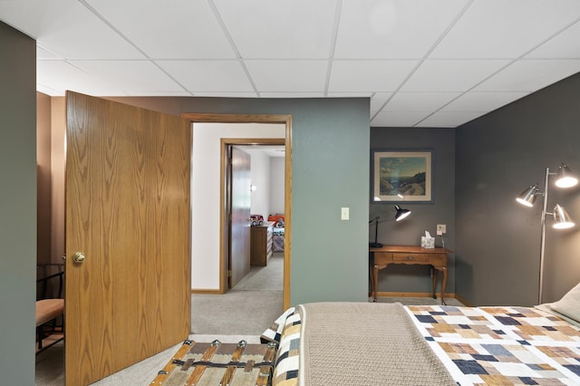 15777 Grover Ave NW, Clearwater Twp, MN 55320 - bedroom with a drop ceiling and carpet floors