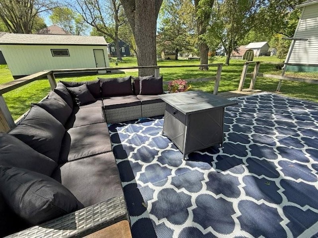 213 1st Ave E, Truman, MN 56088 - view of patio / terrace with an outdoor living space