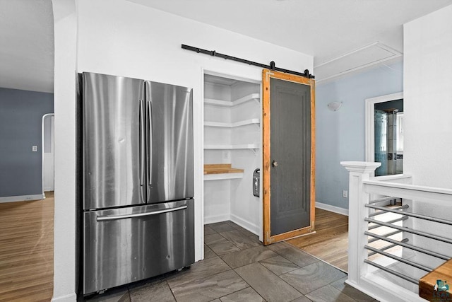 1815 Carlton Ave, Cloquet, MN 55720 - kitchen with freestanding refrigerator and baseboards