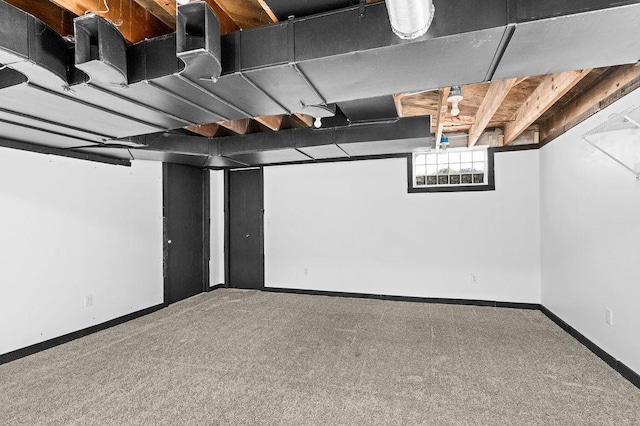 1815 Carlton Ave, Cloquet, MN 55720 - below grade area with carpet floors and baseboards