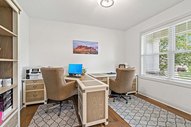 5315 Ranchview Ln N, Plymouth, MN 55446 - home office with wood finished floors and baseboards