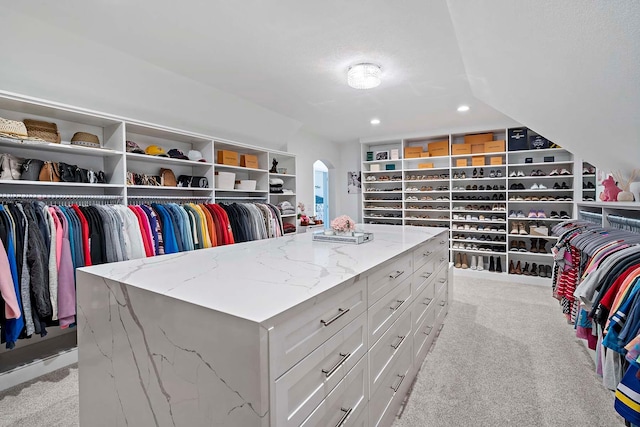 5315 Ranchview Ln N, Plymouth, MN 55446 - spacious closet featuring light colored carpet and arched walkways