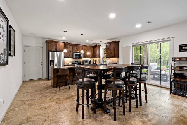 5315 Ranchview Ln N, Plymouth, MN 55446 - dining space featuring recessed lighting and baseboards