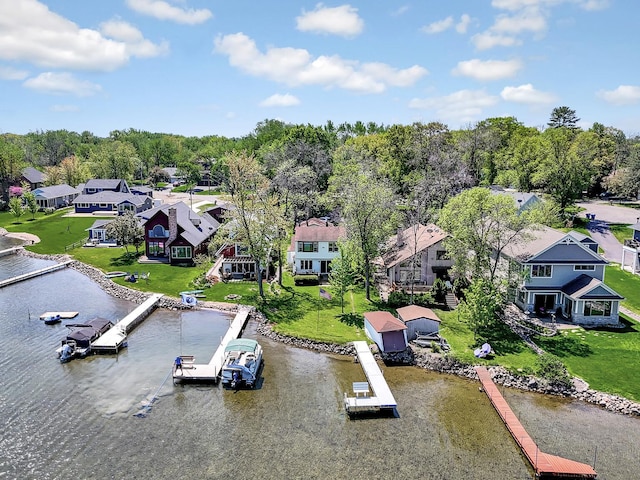 1379 7th Ave SE, Forest Lake, MN 55025 - aerial perspective of suburban area featuring a large body of water