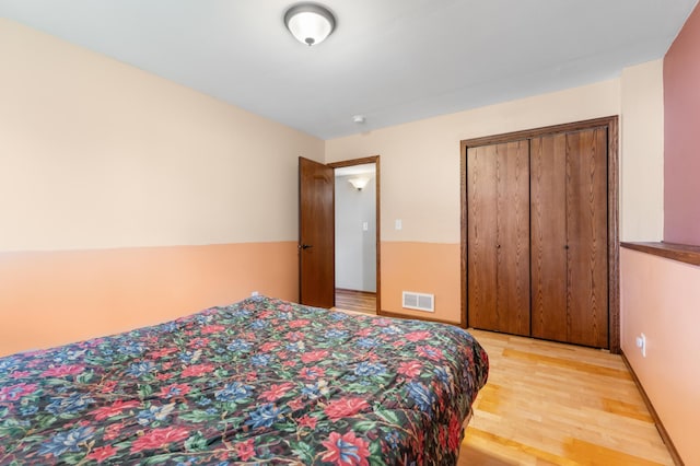 829 Dubuque Blvd, Zumbrota, MN 55992 - bedroom featuring light wood-style flooring and a closet