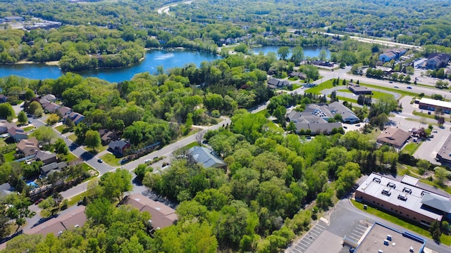 1345 Crestridge Ln Unit 203, Eagan, MN 55123 - aerial perspective of suburban area featuring a nearby body of water and a forest