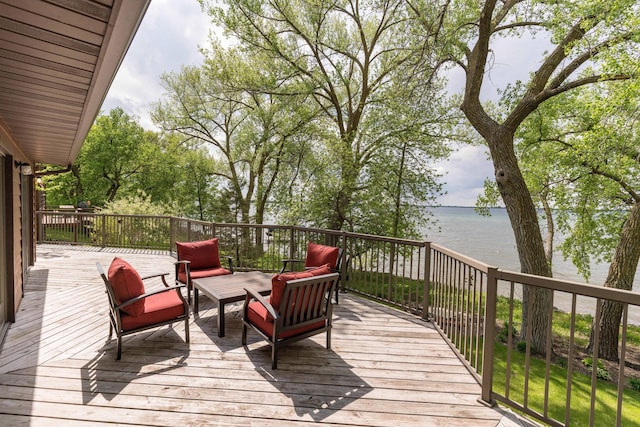 22005 Statesboro Trl, Clitherall, MN 56524 - deck featuring a water view