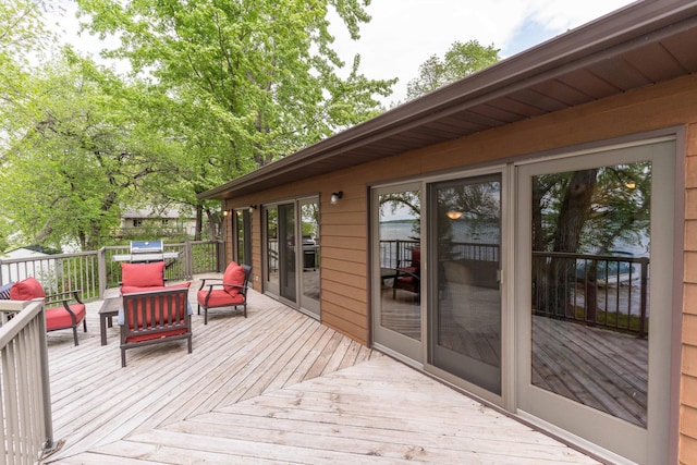 22005 Statesboro Trl, Clitherall, MN 56524 - view of wooden terrace