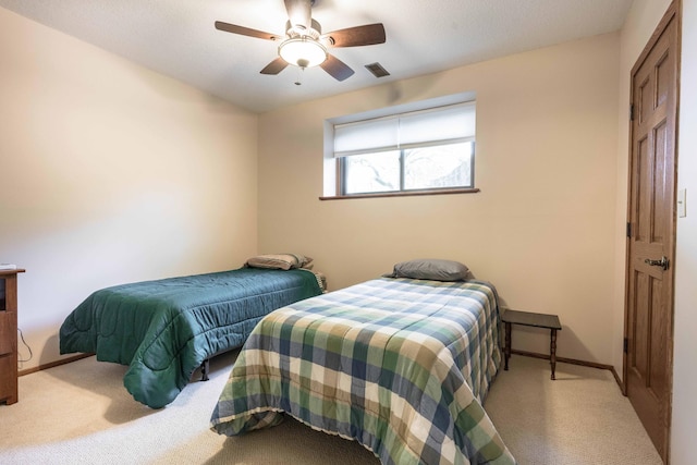 22005 Statesboro Trl, Clitherall, MN 56524 - carpeted bedroom with baseboards and ceiling fan