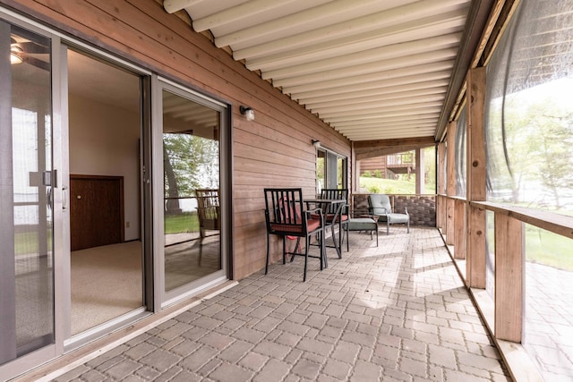 22005 Statesboro Trl, Clitherall, MN 56524 - sunroom with beam ceiling
