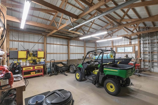 22005 Statesboro Trl, Clitherall, MN 56524 - garage featuring metal wall