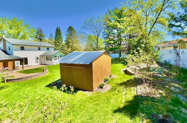 view of shed