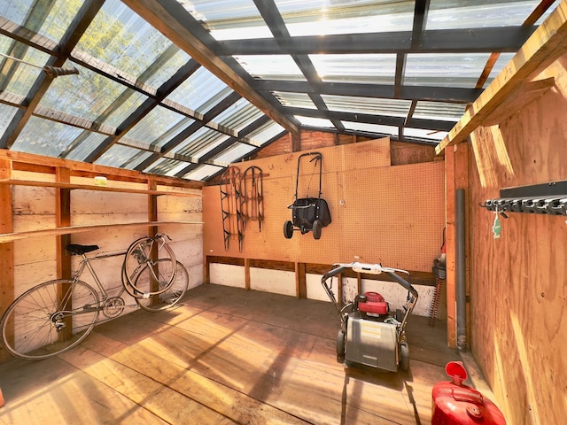 view of storage room