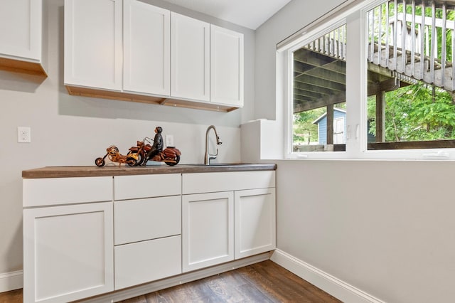 2820 Wilderness Ridge Rd SE, Alexandria, MN 56308 - bar area featuring baseboards and wood finished floors