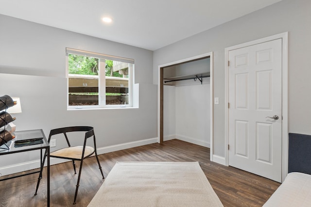 2820 Wilderness Ridge Rd SE, Alexandria, MN 56308 - home office featuring wood finished floors and recessed lighting