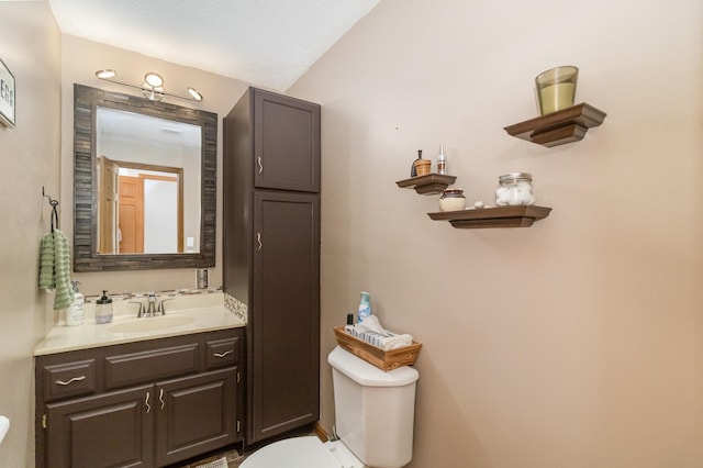 6609 210th Ln N, Forest Lake, MN 55025 - bathroom with vanity and vaulted ceiling