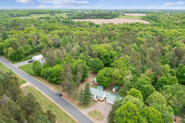 2628 River Rd, Sterling Twp, WI 54024 - drone / aerial view of a heavily wooded area