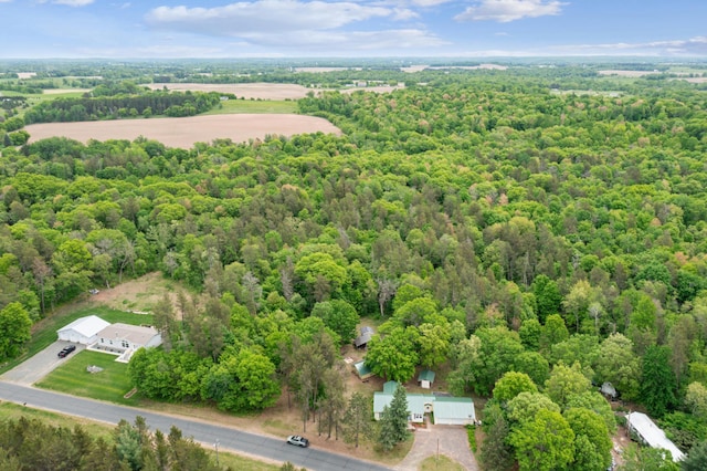 2628 River Rd, Sterling Twp, WI 54024 - bird's eye view of a heavily wooded area