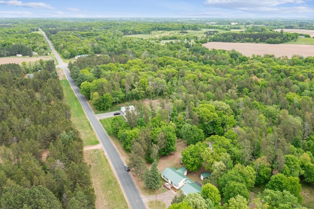 2628 River Rd, Sterling Twp, WI 54024 - aerial view of a heavily wooded area