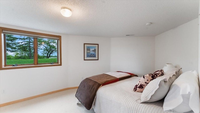 9630 Walleye Rd NW, Brandon, MN 56315 - carpeted bedroom featuring a textured ceiling