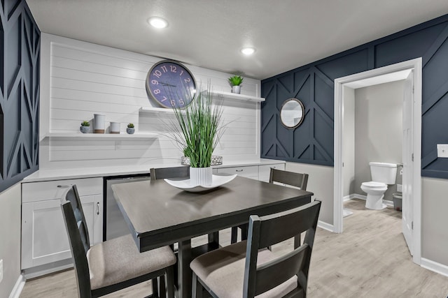 6317 153rd St, Savage, MN 55378 - dining room with light wood-type flooring, baseboards, and recessed lighting