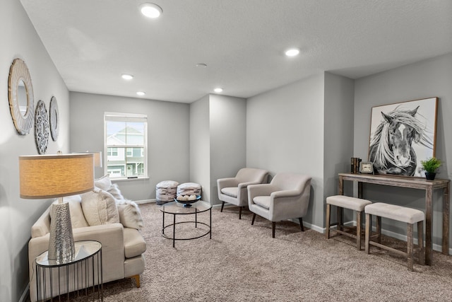 6317 153rd St, Savage, MN 55378 - carpeted living area featuring recessed lighting and baseboards