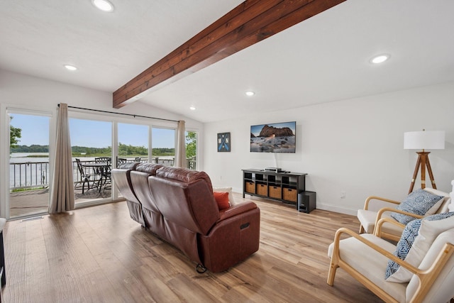 30558 376th Ave, Nordland Twp, MN 56431 - living area featuring recessed lighting and light wood finished floors