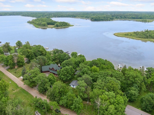 30558 376th Ave, Nordland Twp, MN 56431 - drone / aerial view of a large body of water and a heavily wooded area