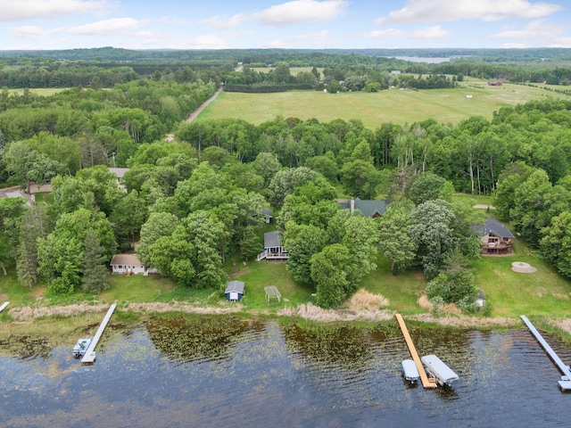30558 376th Ave, Nordland Twp, MN 56431 - aerial view of a large body of water and a heavily wooded area