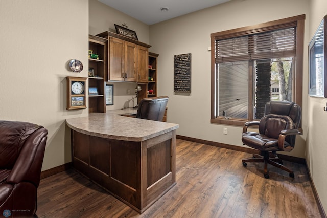 106 Beaton Dr, West Fargo, ND 58078 - office space with dark wood finished floors and baseboards