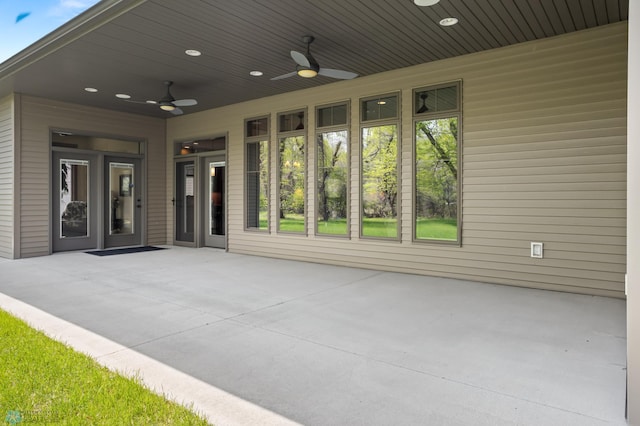 106 Beaton Dr, West Fargo, ND 58078 - view of patio / terrace with ceiling fan