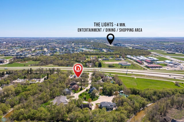 106 Beaton Dr, West Fargo, ND 58078 - aerial view of a tree filled landscape