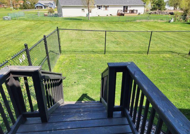 305 4th Ave SW, Milltown, WI 54858 - view of yard with a wooden deck