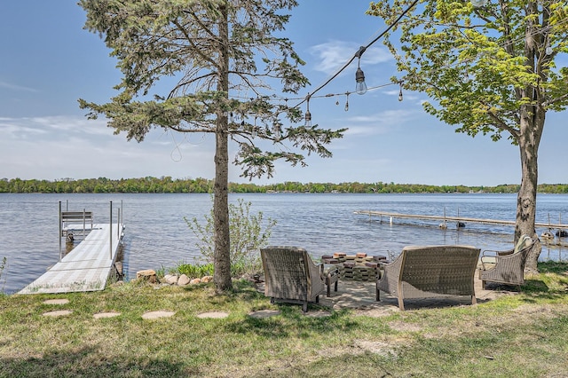 29408 Francis Lake Dr NW, Bradford Twp, MN 55040 - dock with a water view