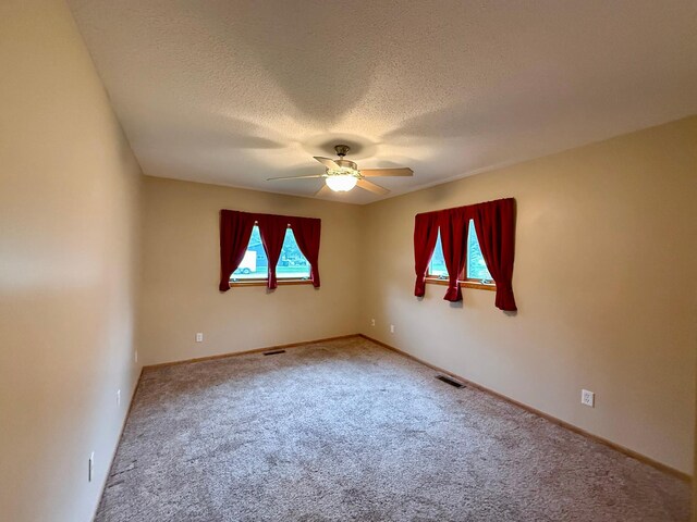 2705 6th St SW, Willmar, MN 56201 - carpeted spare room with plenty of natural light, ceiling fan, and a textured ceiling