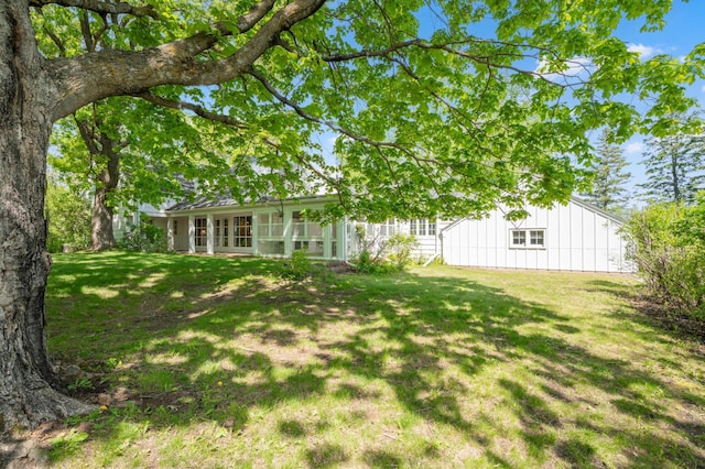 1429 20th St SW, Rochester, MN 55902 - view of grassy yard featuring french doors