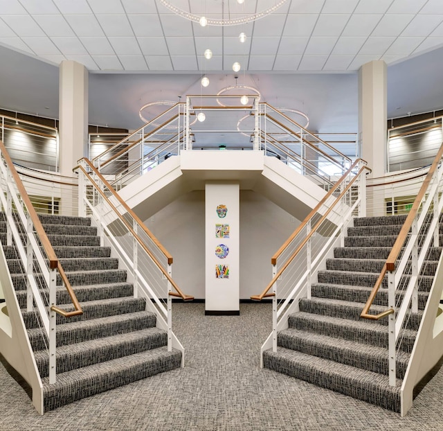 6566 France Ave S Unit 805, Edina, MN 55435 - stairway featuring carpet flooring