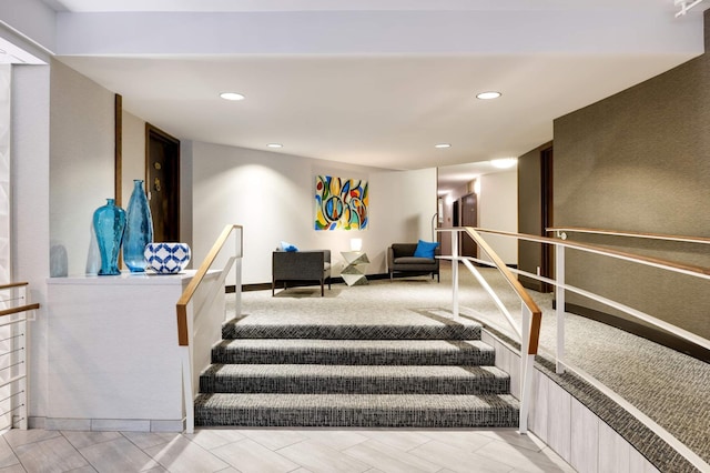 6566 France Ave S Unit 805, Edina, MN 55435 - stairs featuring recessed lighting