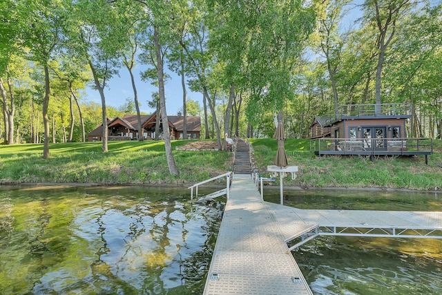 17488 Alexander Ct, Cold Spring, MN 56320 - dock featuring a water view