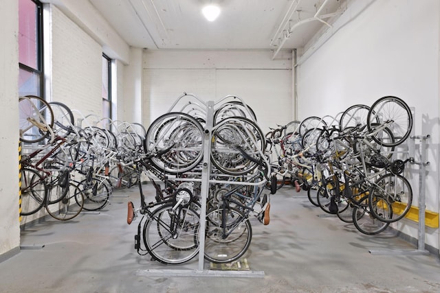 garage featuring bike storage