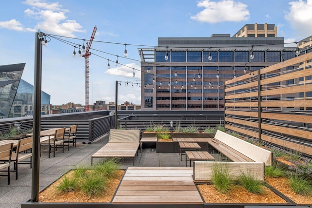 view of property's community featuring an outdoor living space
