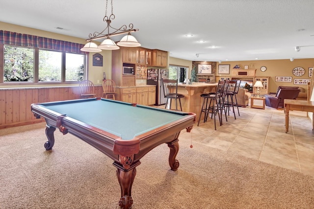 19336 Koetter Ct, Richmond, MN 56368 - rec room with pool table, recessed lighting, and baseboards