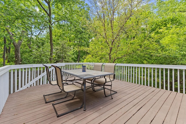9553 Woodridge Cir, Eden Prairie, MN 55347 - deck featuring outdoor dining space