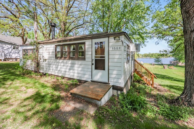 14664 Devitt Ave NW, Silver Creek Twp, MN 55362 - view of outdoor structure featuring a water view
