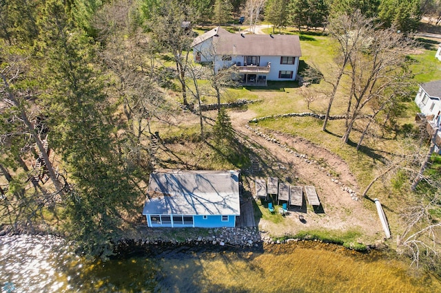 view from above of property