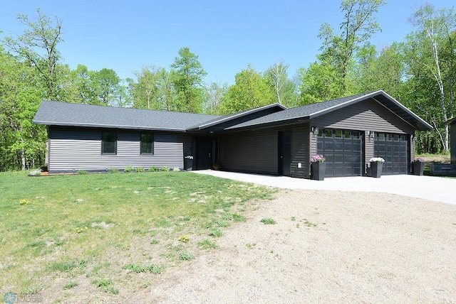 14840 Eaglewood Dr, Burlington Twp, MN 56501 - ranch-style home featuring a front yard, dirt driveway, and an attached garage