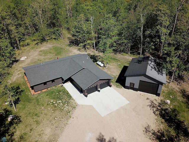 14840 Eaglewood Dr, Burlington Twp, MN 56501 - view of subject property with a heavily wooded area